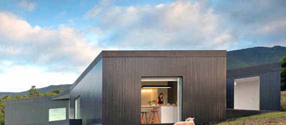 CZ HOUSE, prefab house, pico island, SAMI Arquitectos, blackened timber, black timber, energy efficiency, minimalist home, minimalist aesthetic,
