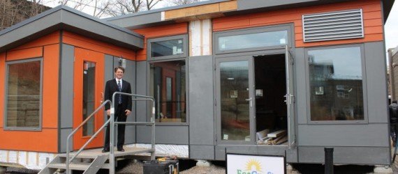 Phipps Conservatory and Botanical Gardens, SEED classroom, SEED Collaborative, modular classroom, net-zero classroom, learning spaces, net-energy architecture, prefab architecture, prefab, photovoltaics, rainwater harvesting, greywater reuse