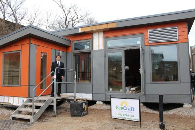 Phipps Conservatory and Botanical Gardens, SEED classroom, SEED Collaborative, modular classroom, net-zero classroom, learning spaces, net-energy architecture, prefab architecture, prefab, photovoltaics, rainwater harvesting, greywater reuse