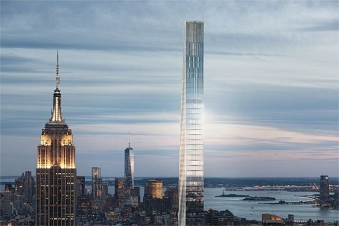 SHoP Architects, 111 West 57th Street Tower, world's skinniest tower, manhattan architecture, nyc architecture, high rises, urban design, interior design, interior layouts, interior renderings 57th street,