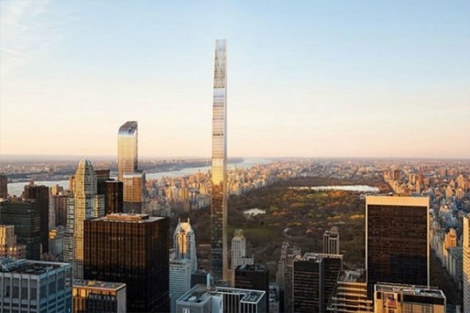 SHoP Architects, 111 West 57th Street Tower, world's skinniest tower, manhattan architecture, nyc architecture, high rises, urban design, interior design, interior layouts, interior renderings 57th street,