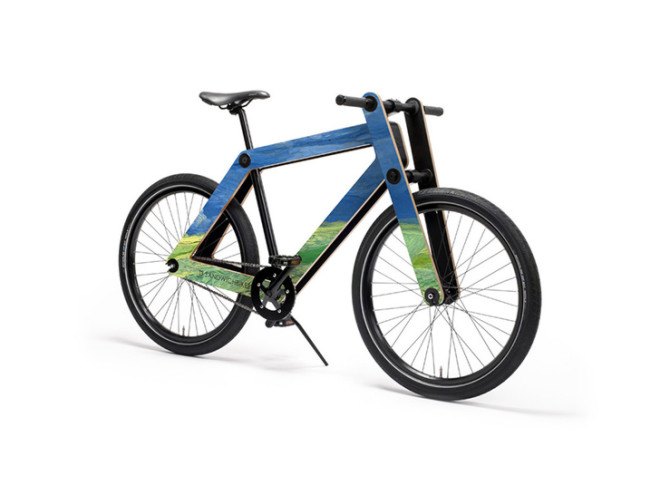 Sandwichbikes, Sandwichbikes Milan, Sandwichbikes Milan furniture fair, Sandwichbikes NEED, Van Gogh Sandwichbikes, Walnut limited edition Sandwichbikes, NEED Milan Design Week, Milan Design Week, Milan Furniture Fair, Milan NEED fair, plywood bikes, reader submission