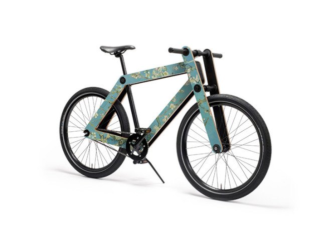 Sandwichbikes, Sandwichbikes Milan, Sandwichbikes Milan furniture fair, Sandwichbikes NEED, Van Gogh Sandwichbikes, Walnut limited edition Sandwichbikes, NEED Milan Design Week, Milan Design Week, Milan Furniture Fair, Milan NEED fair, plywood bikes, reader submission