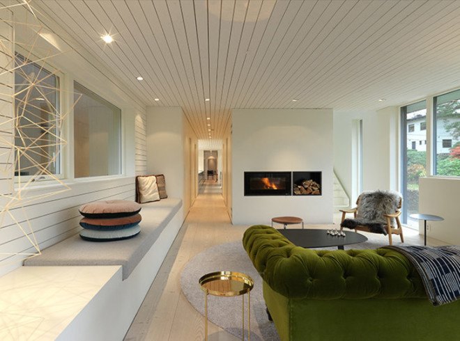 green design, eco design, sustainable design , Todd Saunders, Saunders Architects, Bergen Norway, cantilever house, Villa S, podium house