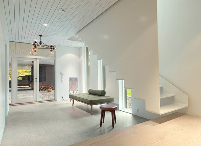 green design, eco design, sustainable design , Todd Saunders, Saunders Architects, Bergen Norway, cantilever house, Villa S, podium house