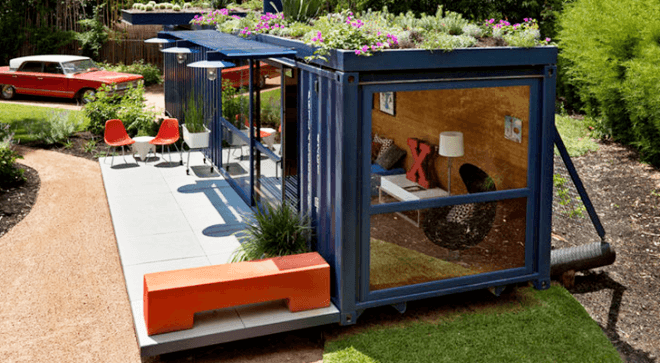 energy efficient home, rooftop solar array, Self-Supporting Dome Homes, Nicoló Bini's, AchiBlox, Christopher Simmonds, sustainable renovation, contemporary home, Bates Masi Architects, Jim Poteet architect, modular furniture, German-certified home