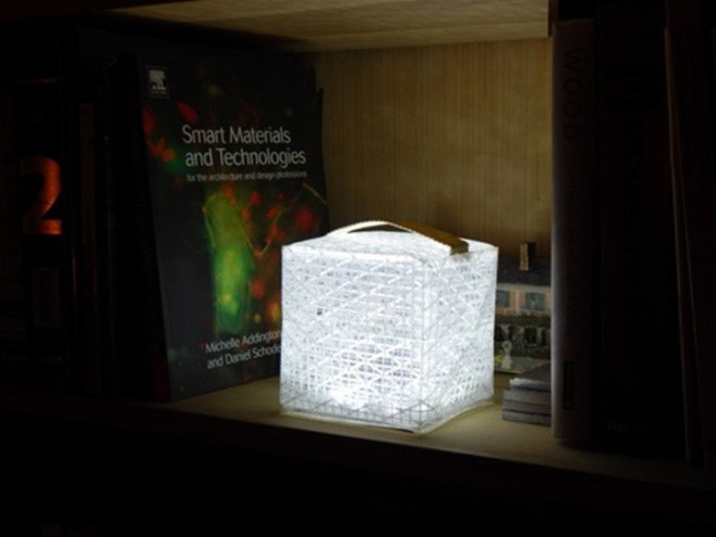 Solarpuff solar lamp, solar lantern, solight, solarpuff, solar puff, portable solar lamp, Alice Min Soo Chun, Solar LED lamp, Helix solar lamp, foldable solar lamp, origami solar lamp, origami lamp