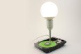 recycled materials, upcycling, upcycled lamps, decorative lamps, automotive parts, tablo, computer hardware