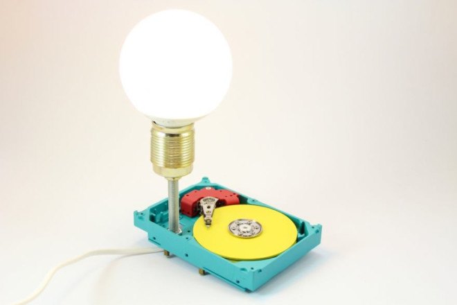 recycled materials, upcycling, upcycled lamps, decorative lamps, automotive parts, tablo, computer hardware