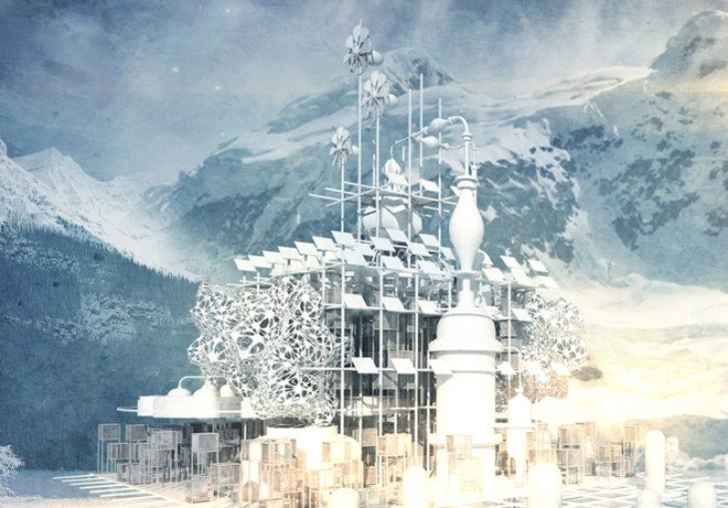 Tower of Refuge, green skyscraper, tower, futuristic skyscraper, evolo skyscraper competiton 2015, solar power, animal extinction, deforestation, green architecture