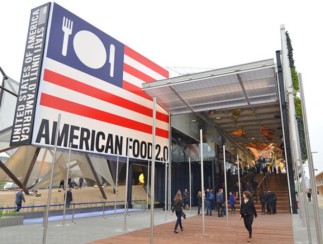 Biber Architects, USA Pavilion, milan expo, world expo, 2015 world expo, world expo 2015, milan world expo, green architecture, sustainable architecture, green wall, living wall, vertical farm, American Food 2.0: United to Feed the Planet, American Food 2.0, sustainable agriculture, sustainable food, US Pavilion