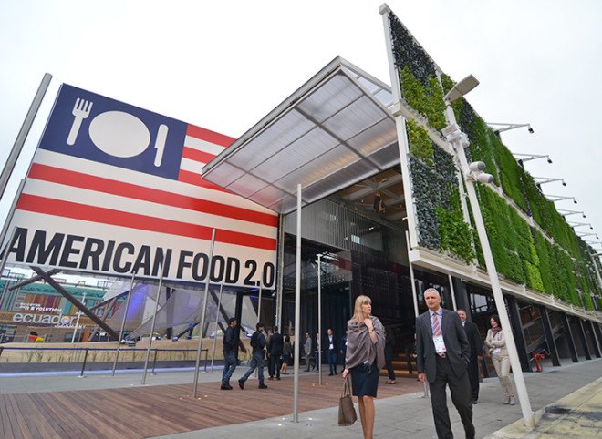 Biber Architects, USA Pavilion, milan expo, world expo, 2015 world expo, world expo 2015, milan world expo, green architecture, sustainable architecture, green wall, living wall, vertical farm, American Food 2.0: United to Feed the Planet, American Food 2.0, sustainable agriculture, sustainable food, US Pavilion