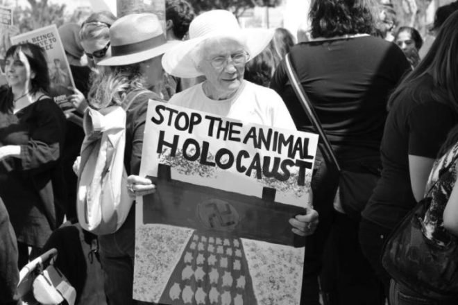 NYC Animal Holocaust Procession, animal cruelty, Holocaust Remembrance Day, NYC Holocaust events, Shimon Shuchat, animal protection protests, PETA events, Farm Animal Rights Movement, animal rights, nyc animal rights,