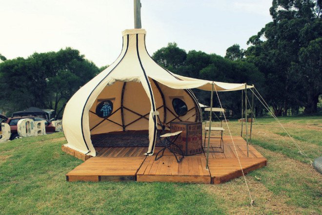 (f)route pod, froute pod, giant grass, bamboo architecture, sustainable design, camping, tent design, bamboo tent, glamping, meditation space, handmade bamboo