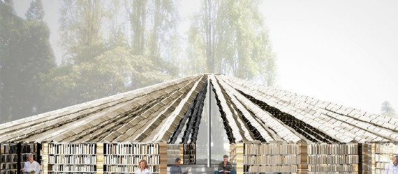 Lacuna library, Flux Collective, FLUX Collaborative, Bay Area Book Festival, book installation, book art, public installation, interactive spaces, interactive installation, reused materials