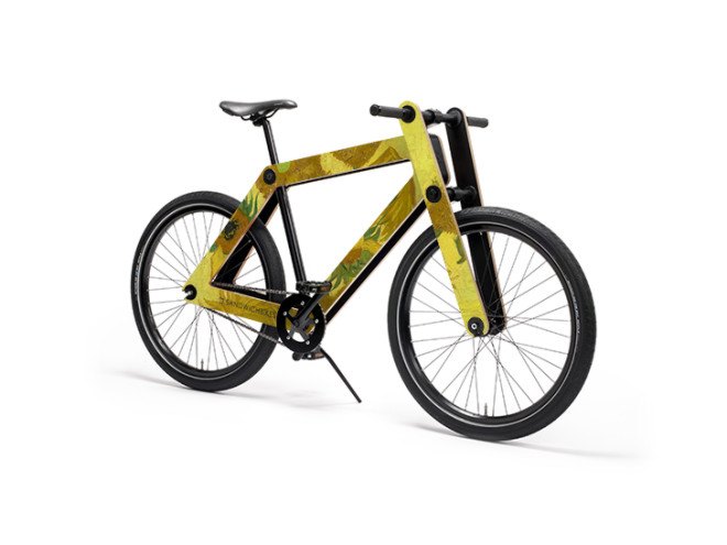 Sandwichbikes, Sandwichbikes Milan, Sandwichbikes Milan furniture fair, Sandwichbikes NEED, Van Gogh Sandwichbikes, Walnut limited edition Sandwichbikes, NEED Milan Design Week, Milan Design Week, Milan Furniture Fair, Milan NEED fair, plywood bikes, reader submission