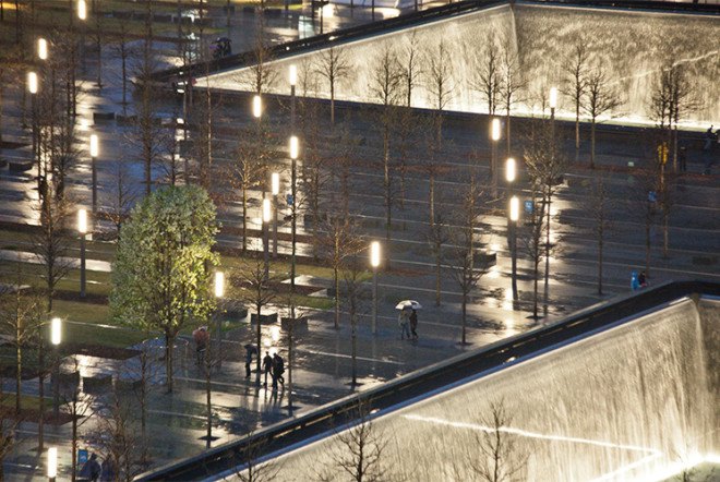 NYC, New York City, 911, 911 memorial, Handel Architects, green design, sustainable design, September 11 memorial, Michael Arad, New York memorial, memorial design, Memorial plaza, Hudson River