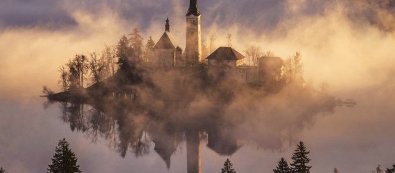 ales krivec, lake bled, ojstrica, kamnik alps, slovenia, photography, nature photography, mountainside, fog