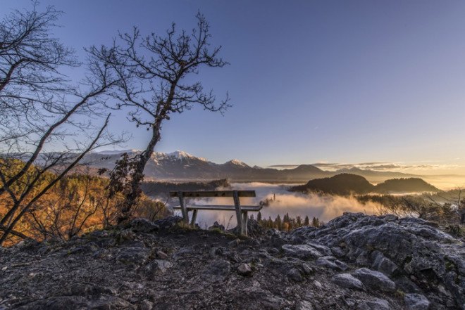 ales krivec, lake bled, ojstrica, kamnik alps, slovenia, photography, nature photography, mountainside, fog