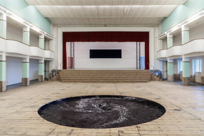 green design, eco design, sustainable design , Anish Kapoor, San Gimignano, Decension, adaptive reuse, Galleria Continua