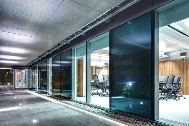 TMB Headquarters, Turkey, Avci Architects, Ankara, office building, LEED Platinum, LEED certification, green building, green architecture, mesh facade, transparent facade, ventilation system, solar power