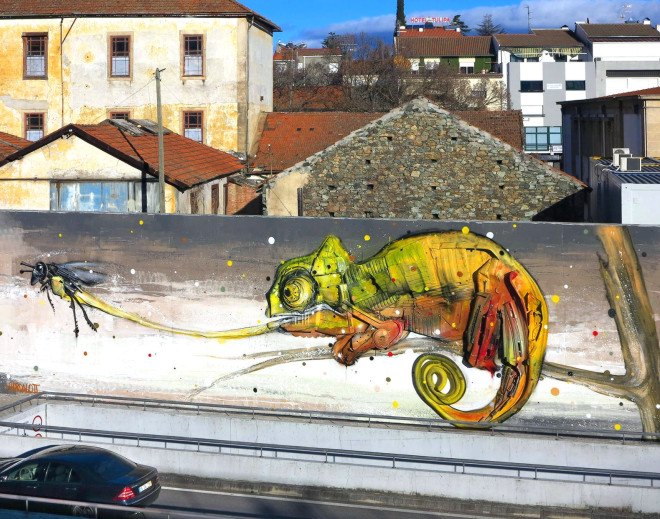Bordalo II, trash animal sculptures, recycled art, urban art, animal street art, new art technique, trash collage, Portugal, Lisbon,