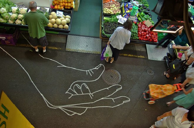 buff diss, tape art, street art, colored tape, mural, Australian artist