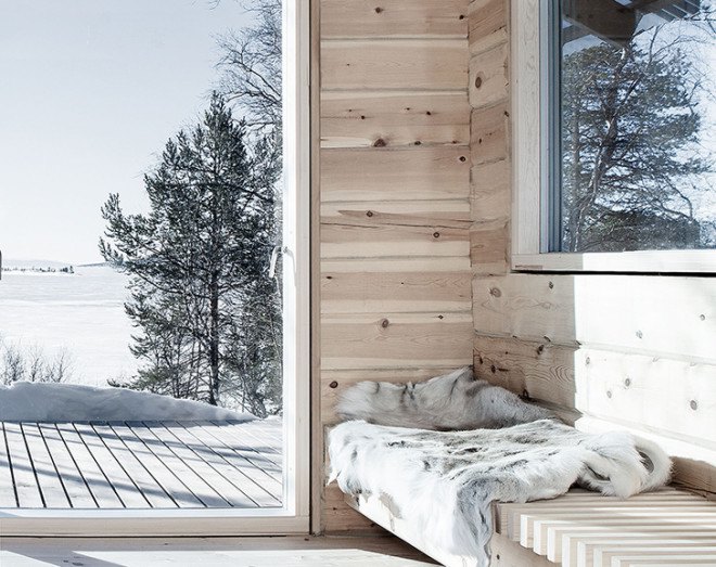 Aslak Haanshuus Arkitekter, Norway, log cabin, green renovation, wooden architecture, pitched roof, traditional contruction techniques, modern retreat, wooden deck, green building