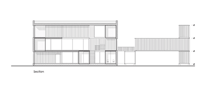 Arcgency, cargotecture, Nordhaven, shipping containers, shipping container architecture, Copenhagen, energy efficient office, cargotecture office, shipping container office, Unionkul office, Unionkul by Arcgency, natural daylight,