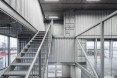 Arcgency, cargotecture, Nordhaven, shipping containers, shipping container architecture, Copenhagen, energy efficient office, cargotecture office, shipping container office, Unionkul office, Unionkul by Arcgency, natural daylight,