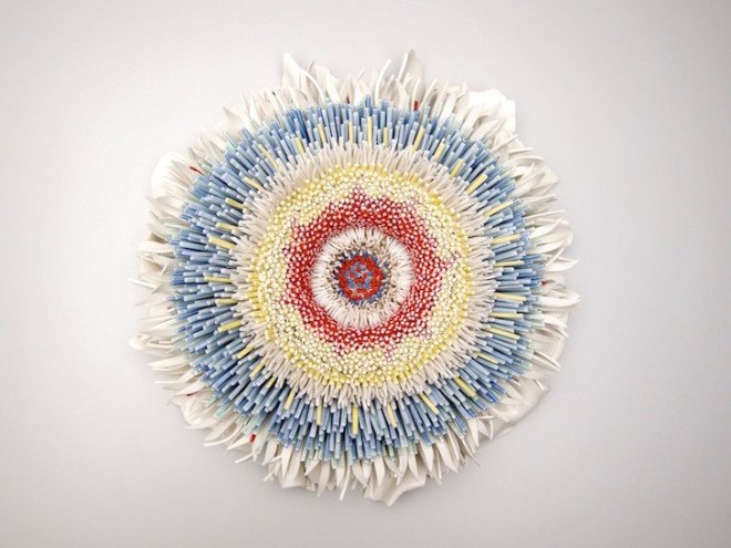 Zemer Peled, pottery, floral sculptures, ceramics, COLLECT art fair, bloom shards, flower shards, smashed ceramics, ceramic sculpture