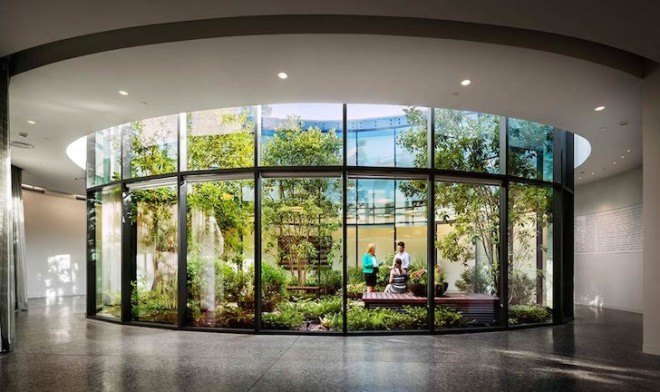 Architecture, green design, LEED Gold, Archimania, subterranean atrium, governor's lawn, Tennessee, retrofit, sustainable renovation, Conservation Hall, Nashville, botany, conservation, sustainable design