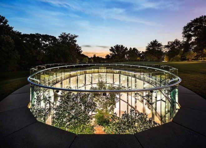Architecture, green design, LEED Gold, Archimania, subterranean atrium, governor's lawn, Tennessee, retrofit, sustainable renovation, Conservation Hall, Nashville, botany, conservation, sustainable design