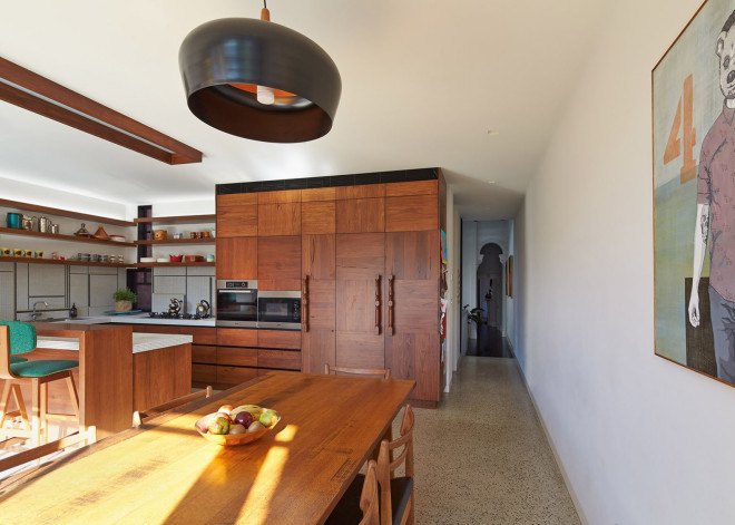 PHOOEY Architects, green renovation, melbourne, australian architects, salvaged materials, upcycling, Victorian-era house, brick house, recycled materials, natural light