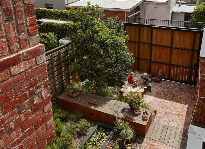 PHOOEY Architects, green renovation, melbourne, australian architects, salvaged materials, upcycling, Victorian-era house, brick house, recycled materials, natural light