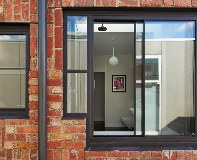 PHOOEY Architects, green renovation, melbourne, australian architects, salvaged materials, upcycling, Victorian-era house, brick house, recycled materials, natural light