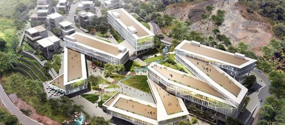 PWD Architecture, Dali, Yunnan, mixed use, mixed use development China, Dali Creative Area, natural ventilation, natural daylight, natural topography, terraced buildings, terraces, green roof