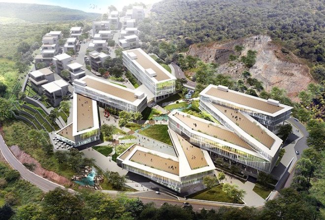 PWD Architecture, Dali, Yunnan, mixed use, mixed use development China, Dali Creative Area, natural ventilation, natural daylight, natural topography, terraced buildings, terraces, green roof