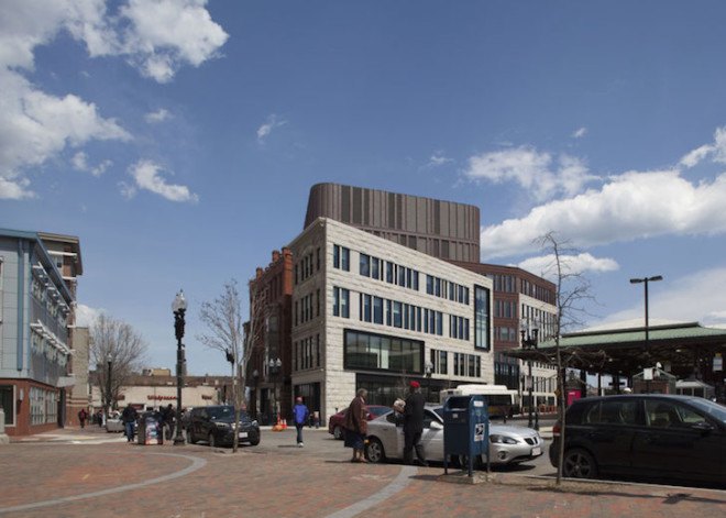 Mecanoo, Sasaki Associates, Sasaki, Mecanoo architects, Bruce C Bolling Municipal Center, Boston architecture, Dudley Square, Dudley Square Boston, Boston Public Schools, Roxbury building, brick work, community oriented design, community oriented architecture
