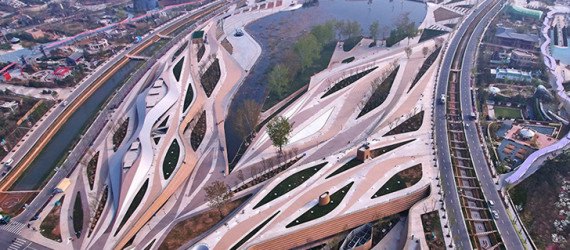 HHD_FUN, China, International Horticultural Exposition 2014, horticulture, green roof, landscape architecture, wooden walkways, rooftop garden, Chinese architects, green architecture