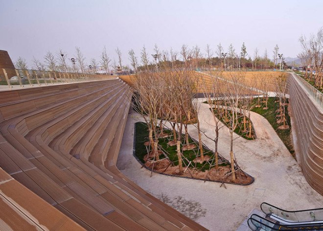 HHD_FUN, China, International Horticultural Exposition 2014, horticulture, green roof, landscape architecture, wooden walkways, rooftop garden, Chinese architects, green architecture