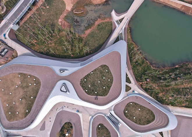 HHD_FUN, China, International Horticultural Exposition 2014, horticulture, green roof, landscape architecture, wooden walkways, rooftop garden, Chinese architects, green architecture