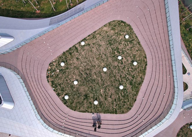 HHD_FUN, China, International Horticultural Exposition 2014, horticulture, green roof, landscape architecture, wooden walkways, rooftop garden, Chinese architects, green architecture
