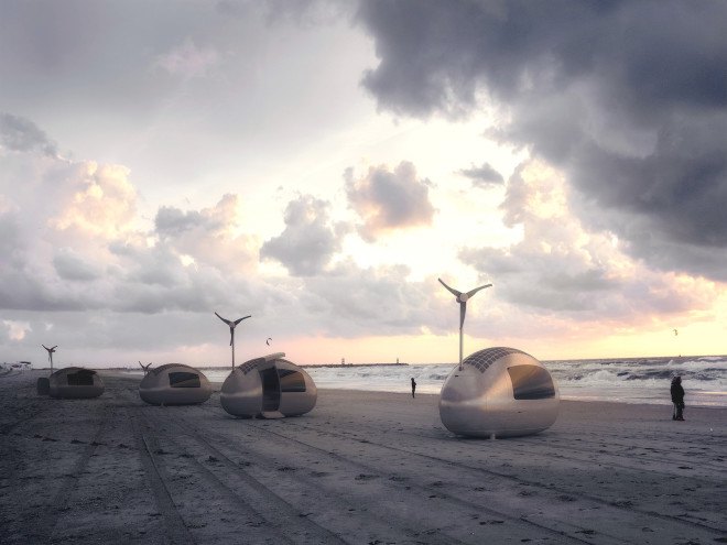 Ecocapsule, Ecocapsule by Nice Architects, Nice architects, egg-shaped house, egg-shaped architecture, portable house, tiny house, micro shelter, off grid house, off grid architecture, rainwater collection, solar power, wind power
