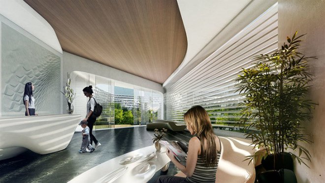 Zaha Hadid Architects, Mexico, Esfera City Center, honeycomb, solar gain, passive cooling, residential architecture, public spaces, public park, CPTED, green buildings