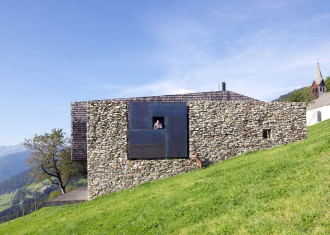 modern homes inside ruins, adaptive reuse, contemporary homes, sustainable homes, historic ruins home, homes rise from ruins, Buchner Bründler Architekten, WT Architecture, Sami Arquitectos, NRJA,