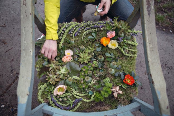 lisa waud, the flower house, detroit, repurposed home, flower farm, reclaim detroit, gardening, flower art