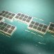 Smart floating farms, hydroponics, Forward thinking architecture, aquaculture, solar energy, modules, modular architecture, floating farms, solar powered farm, alternative farming, food security,