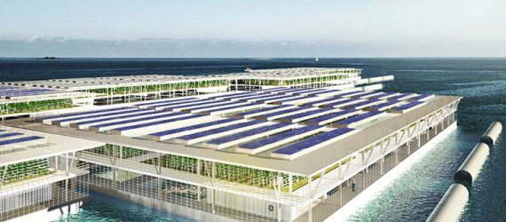 Smart floating farms, hydroponics, Forward thinking architecture, aquaculture, solar energy, modules, modular architecture, floating farms, solar powered farm, alternative farming, food security,