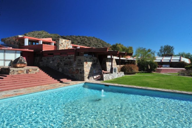frank lloyd wright, taliesin west, taliesin, led lighting, energy efficient lighting, net zero energy properties, net zero energy homes, net zero energy lighting upgrades
